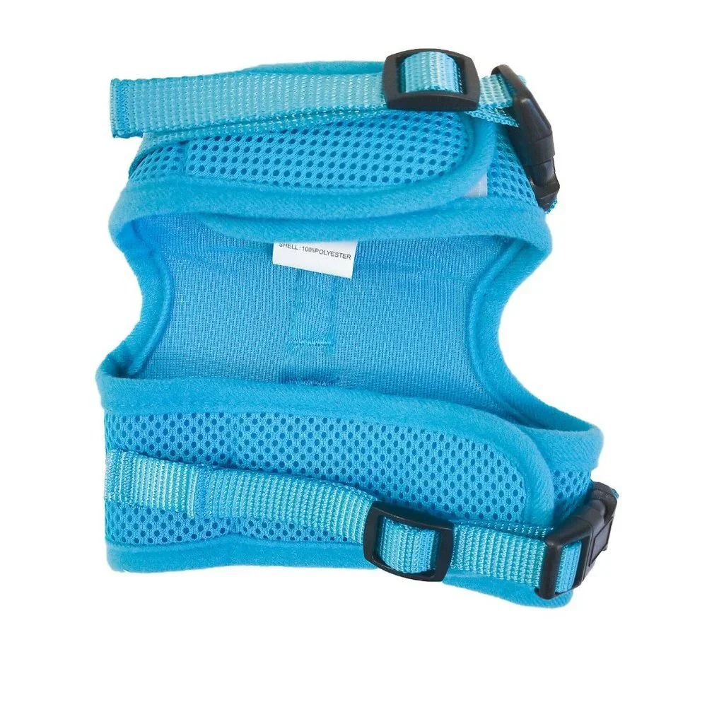 Cat Harness Vest w/ Leash Double Strap Blue Medium Large Extra Large Sizes Avail
